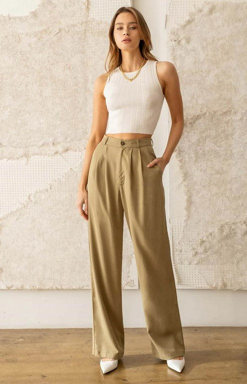 Dressy Crop Tank Top