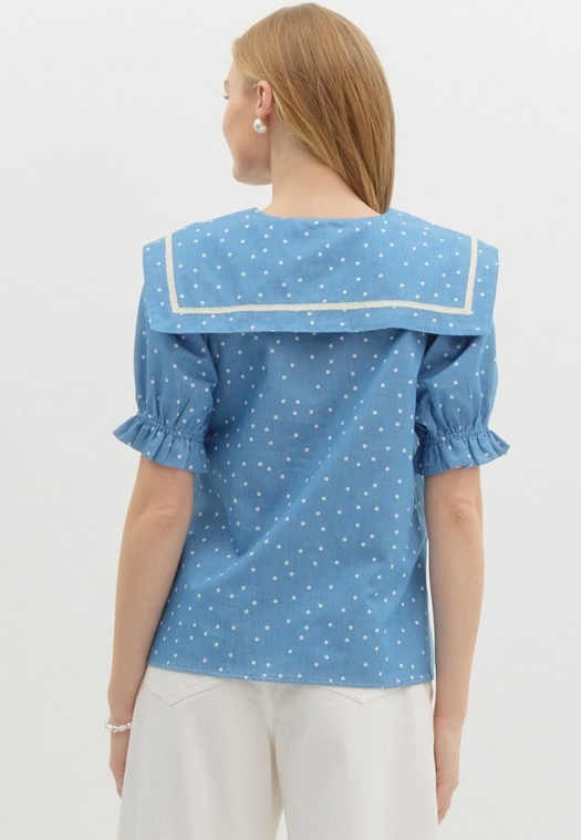 Chambray Sailor Blouse
