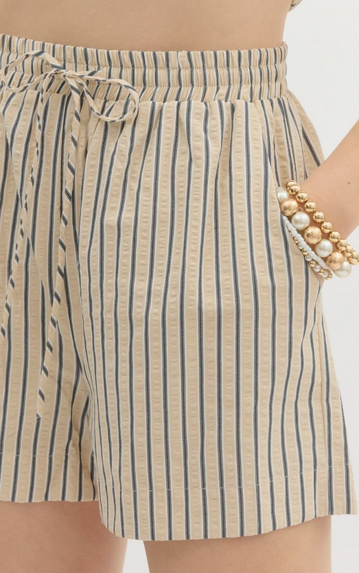 Pinstripe Shorts