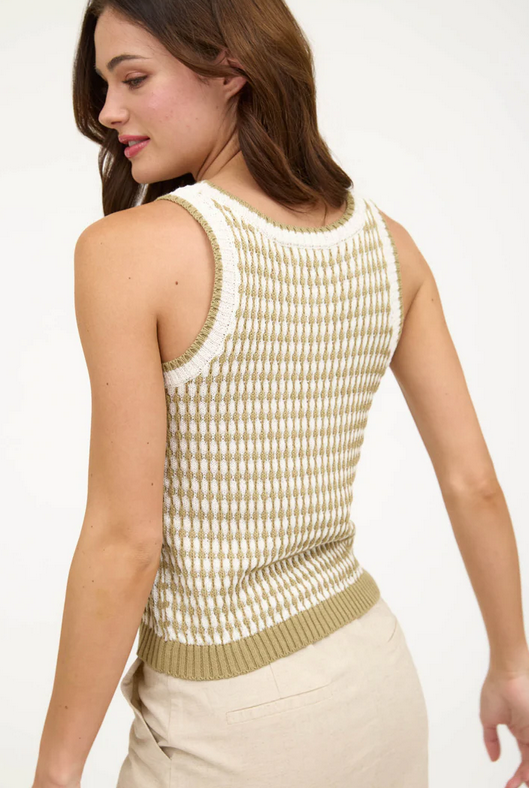 Olive Knit Tank