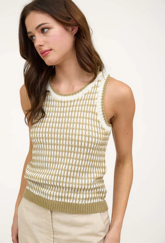 Olive Knit Tank