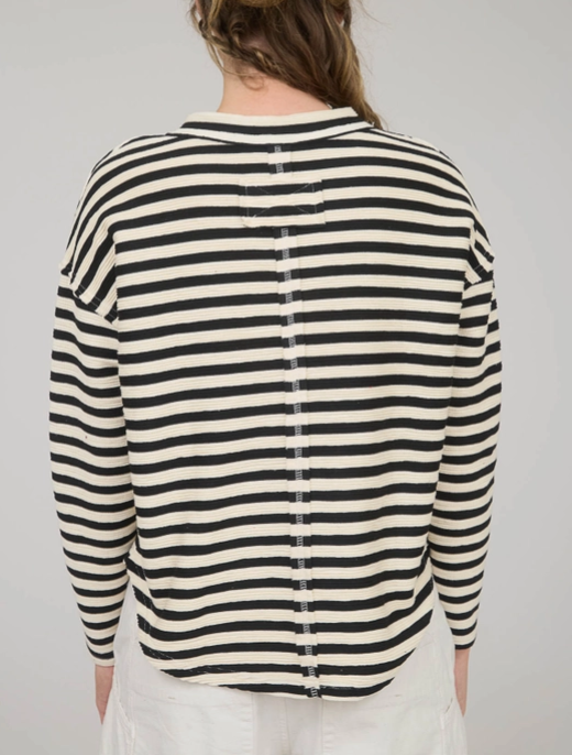 Striped V-Neck Top