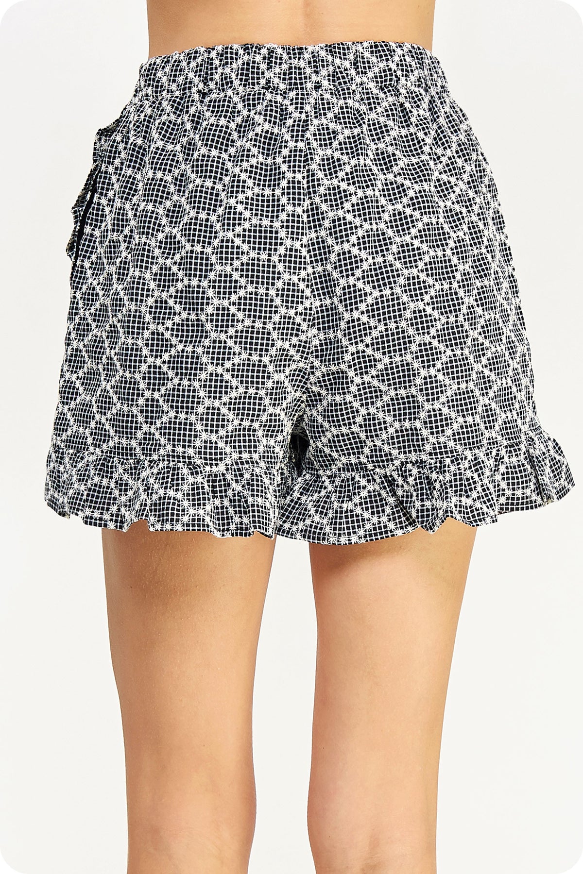 Jenna Embroidered Wrap Skort