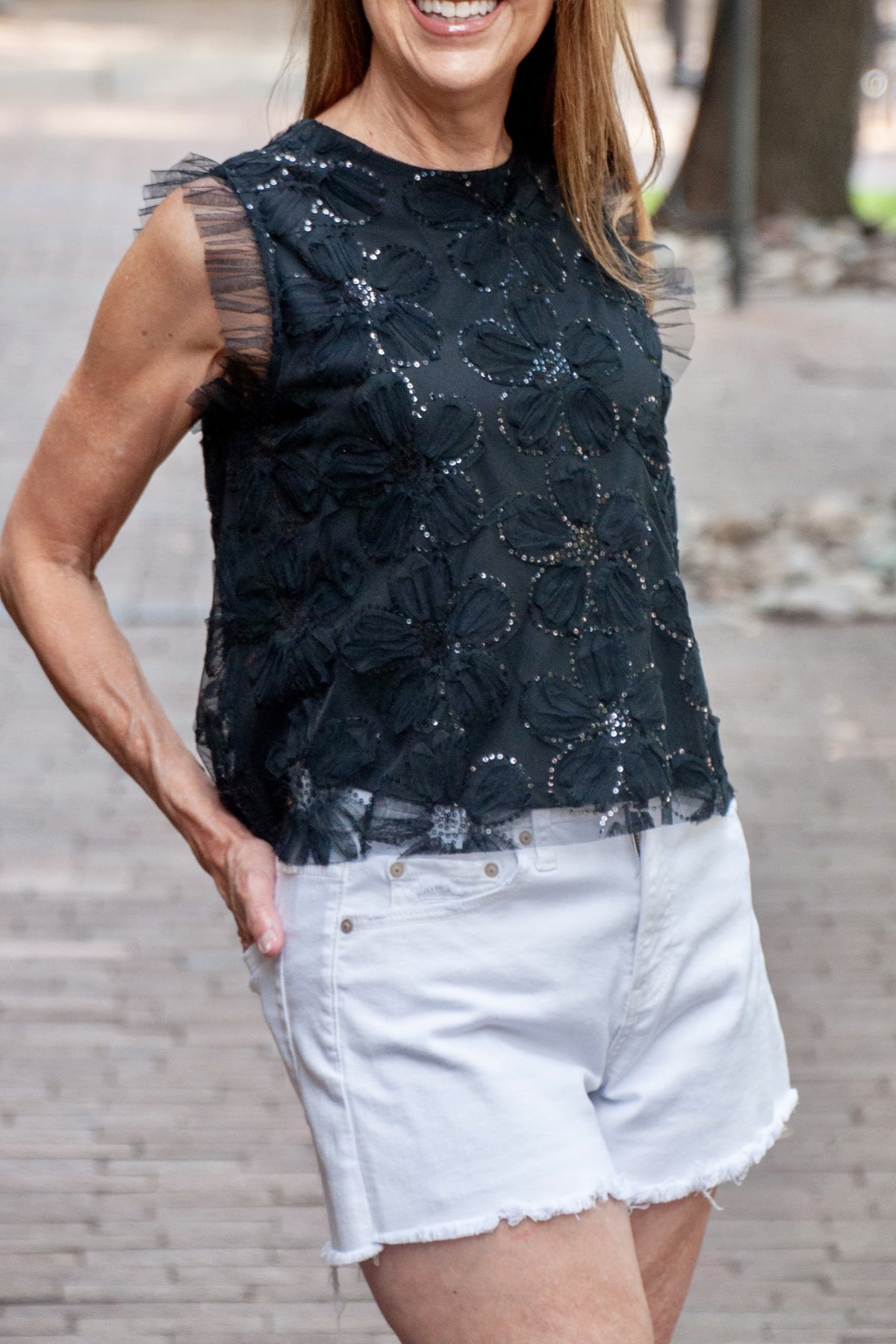 Staple White Denim Shorts