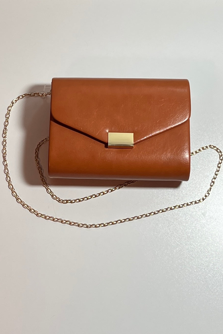 Caramel Faux Leather Handbag