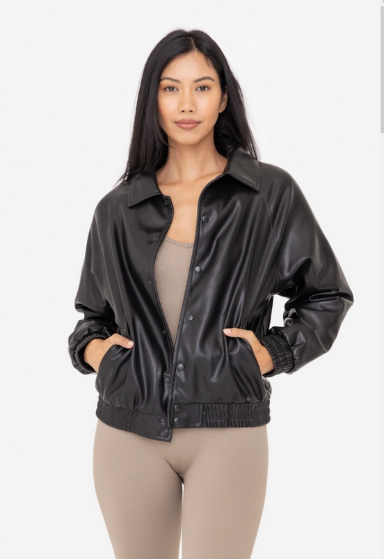 Black Bomber Jacket