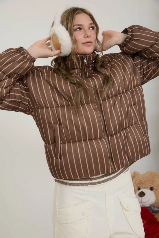 Chocolate Puffer Coat