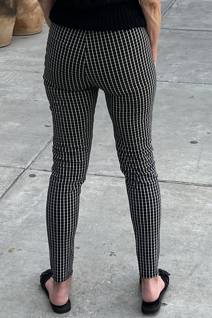 Courtney Check Skinny Leg Pants