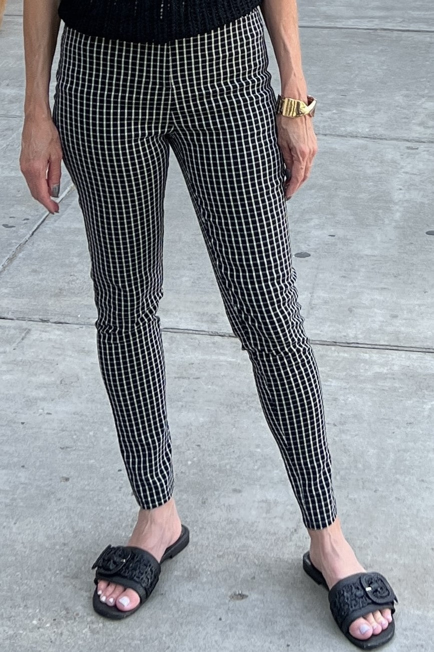 Courtney Check Skinny Leg Pants