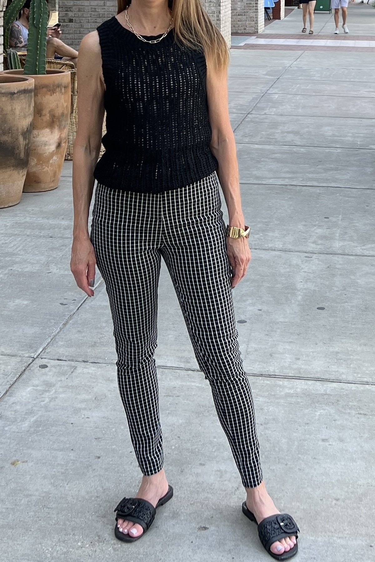 Courtney Check Skinny Leg Pants