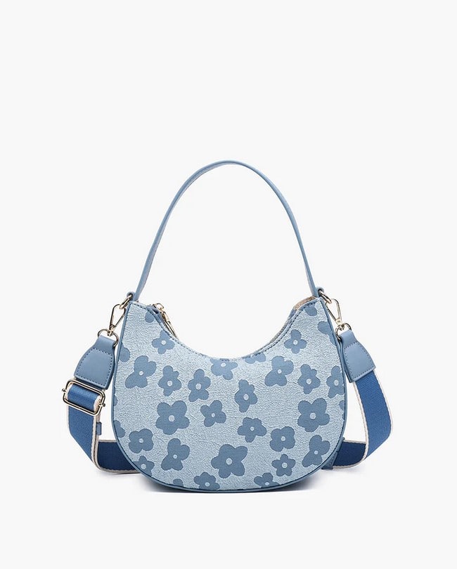 Dolly Floral Crescent Handbag