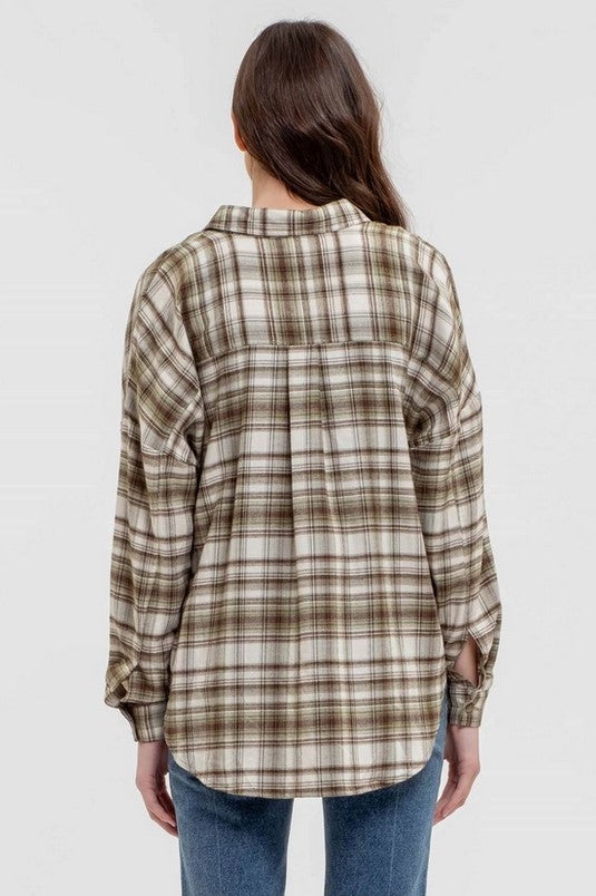 Hattie Plaid Blouse