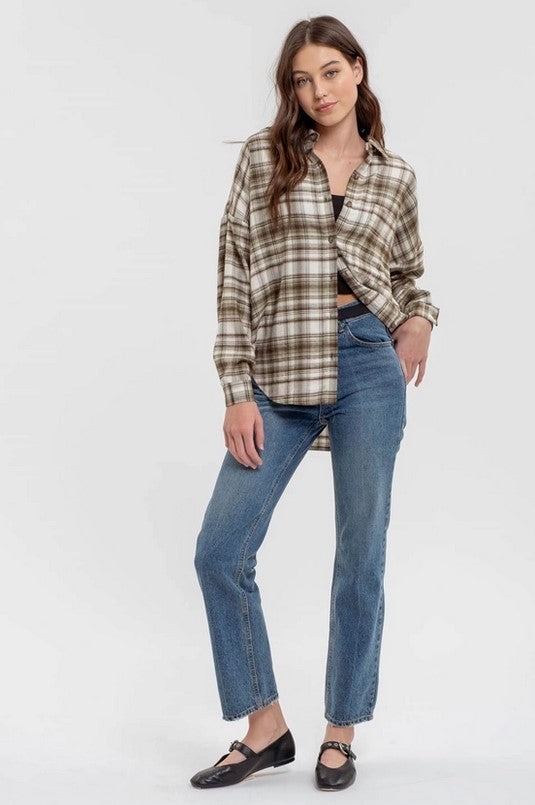 Hattie Plaid Blouse